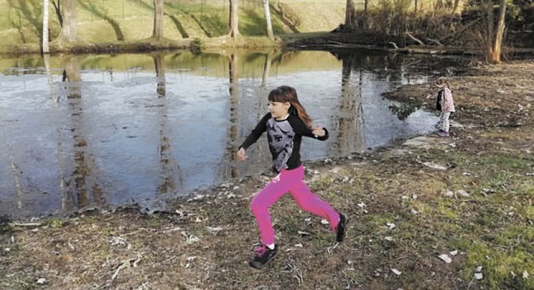 DÁVNO opuštěné koupaliště na Skalce bylo přebudováno v mokřad. Příští týden tu bude slavnostně otevřena Mokřadní učebna Skalka.  Foto: Jiří Varhaník 